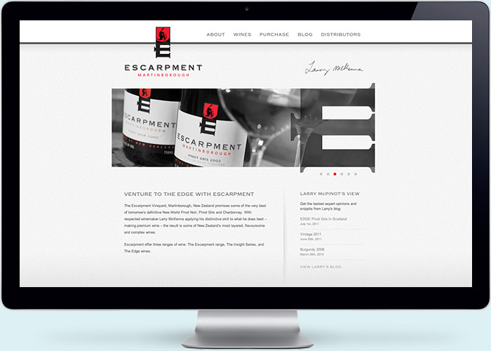 Escarpment Estate Website